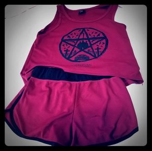 Supernatural Shorts and Tank Sleepset